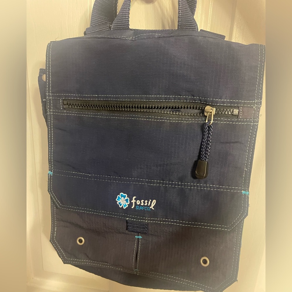 Fossil Surf Co Navy Crossbody Sling Bag